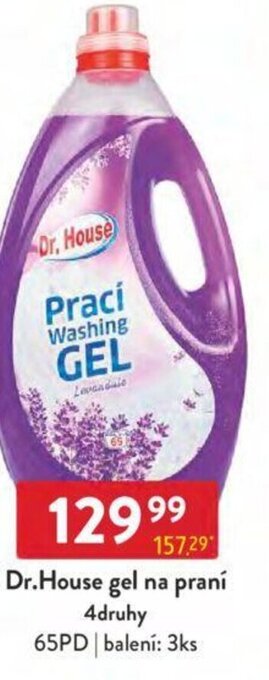 Qanto Dr.House gel na prani 4druhy 65PD nabídka