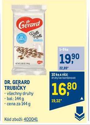 Makro Dr. gerard trubičky 144 g nabídka