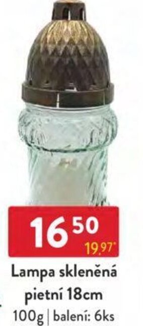Qanto Lampa skleněná pietní 18cm nabídka