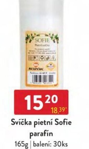 Qanto Svíčka pietní Sofie parafín 165g nabídka