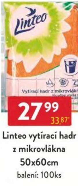 Qanto Linteo vytírací hadr z mikrovlákna 50x60cm nabídka