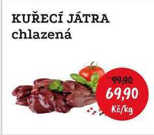 RABBIT řeznictví Kuřecí játra chlazená 1kg nabídka