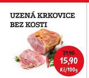 RABBIT řeznictví Uzená krkovice bez kosti 100g nabídka
