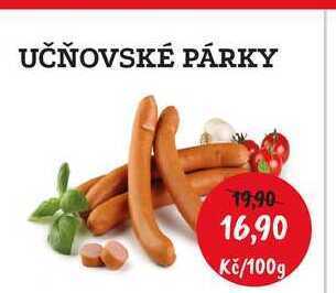 RABBIT řeznictví Učňovské párky 100g nabídka