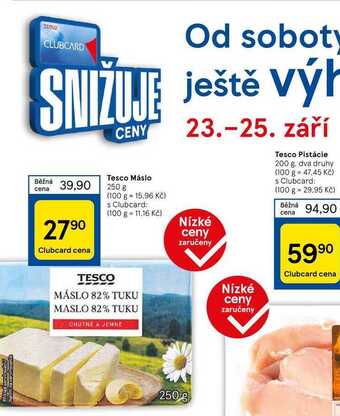 Tesco Tesco máslo 250 g nabídka