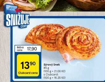Tesco Sýrový šnek 85 g nabídka