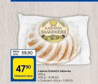 Tesco Ladova sváteční bábovka 400 g nabídka