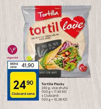 Tesco Tortilla placky 240 g nabídka