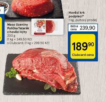 Tesco Hovězí krk podplecí* 1 kg nabídka