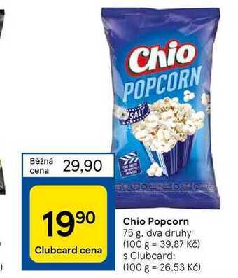 Tesco Chio popcorn 75 g nabídka