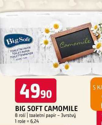 Terno Big soft camomile 8 roli toaletni papir - 3vrstvý nabídka