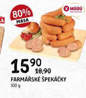 Terno Farmářské špekáčky 100 g nabídka