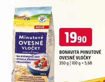 Terno Bonavita minutové ovesné vločky 350 g nabídka