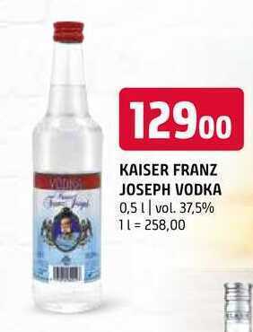 Terno Kaiser franz joseph vodka 0,5 l nabídka