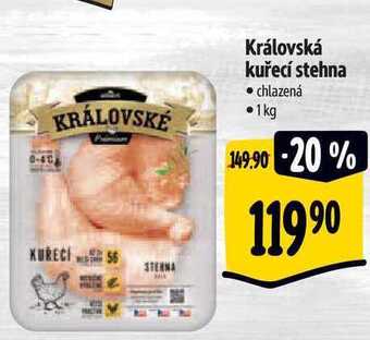 Albert Královská kuřecí stehna 1 kg nabídka