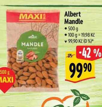 Albert Albert mandle • 500 g nabídka