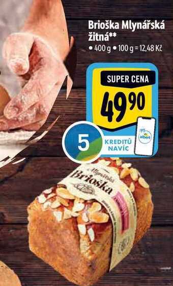 Albert Brioška mlynářská žitná 400 g nabídka