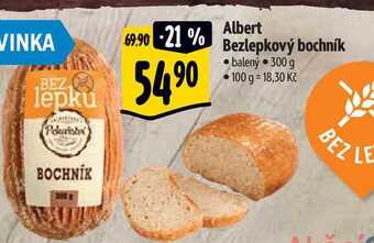 Albert Albert bezlepkový bochník 300 g nabídka