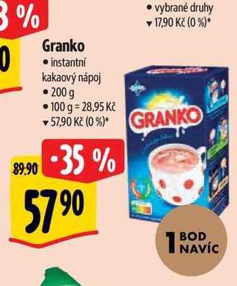 Albert Granko • instantní kakaový • 200 g nabídka