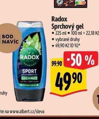 Albert Radox sprchový gel • 225 ml nabídka