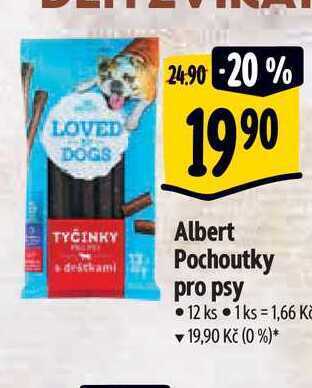 Albert Albert pochoutky pro psy 12 ks nabídka
