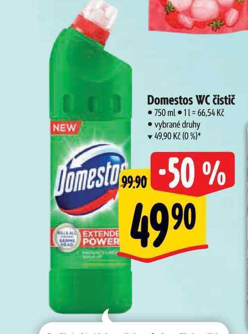 Albert Domestos wc čistič • 750 ml nabídka