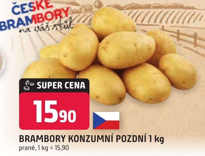 Trefa BRAMBORY KONZUMNÍ POZDNÍ 1 kg nabídka