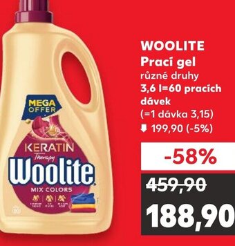 Kaufland WOOLITE Prací gel nabídka
