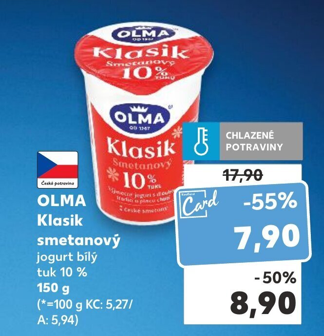 Kaufland OLMA Klasik Smetanovy nabídka