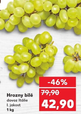 Kaufland Hrozny bílé nabídka