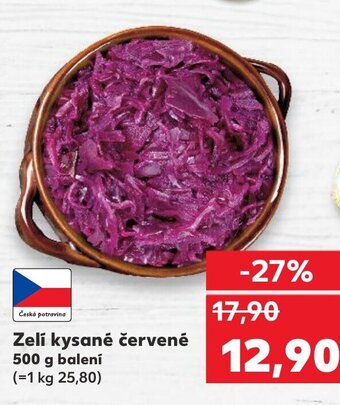Kaufland Zelí kysané červené nabídka