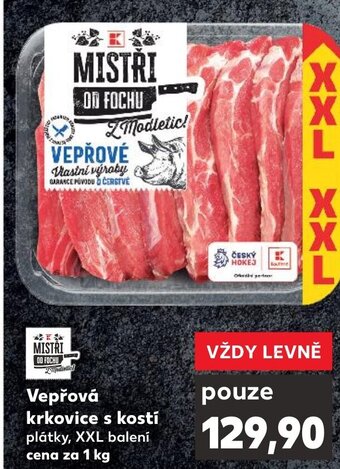 Kaufland Vepřová krkovice s kostí nabídka