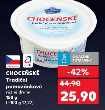 Kaufland CHOCEŇSKÉ Tradiční pomazánkové nabídka