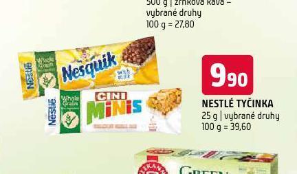Terno Nestlé tyčinka nabídka