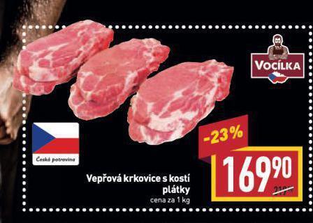 Billa Vepřová krkovice s kostí nabídka