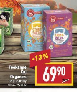 Billa Teekanne čaj nabídka