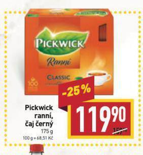 Billa Pickwick čaj nabídka