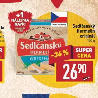 Billa Sedlčanský hermelín nabídka
