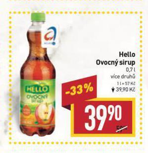 Hello ovocný sirup