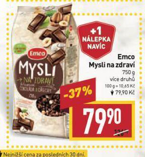 Billa Emco mysli na zdraví nabídka