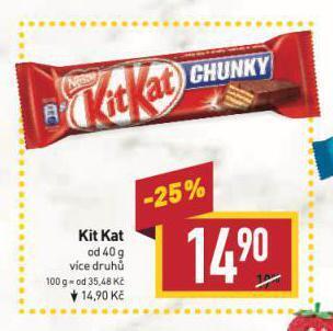 Billa Kit kat nabídka