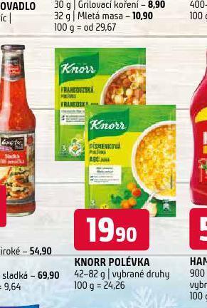 Terno Knorr polévka nabídka