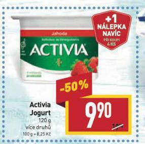 Billa Activia jogurt nabídka