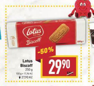 Billa Lotus biscoff sušenky nabídka