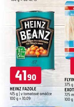 Terno Heinz fazole nabídka