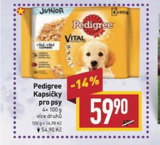 Billa Pedigree kapsičky pro psy nabídka