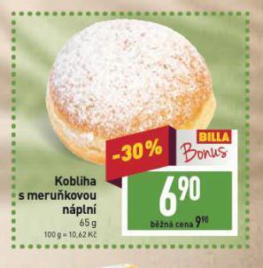 Billa Kobliha s meruňkovou náplní nabídka