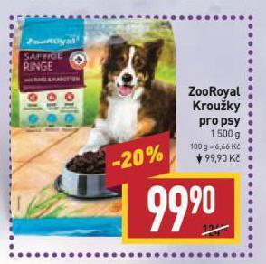 Billa Zooroyal kroužky pro psy nabídka
