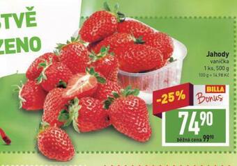 Billa Jahody nabídka