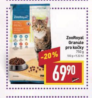 Billa Zooroyal granule pro kočky nabídka